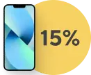 при заказе на сайте 15%